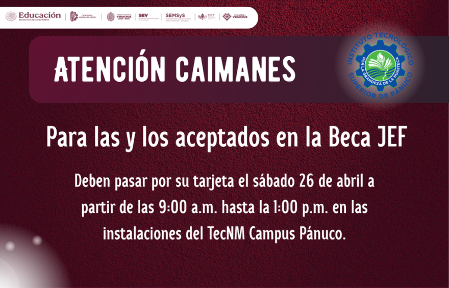Beneficiados Beca JEF – ITSP